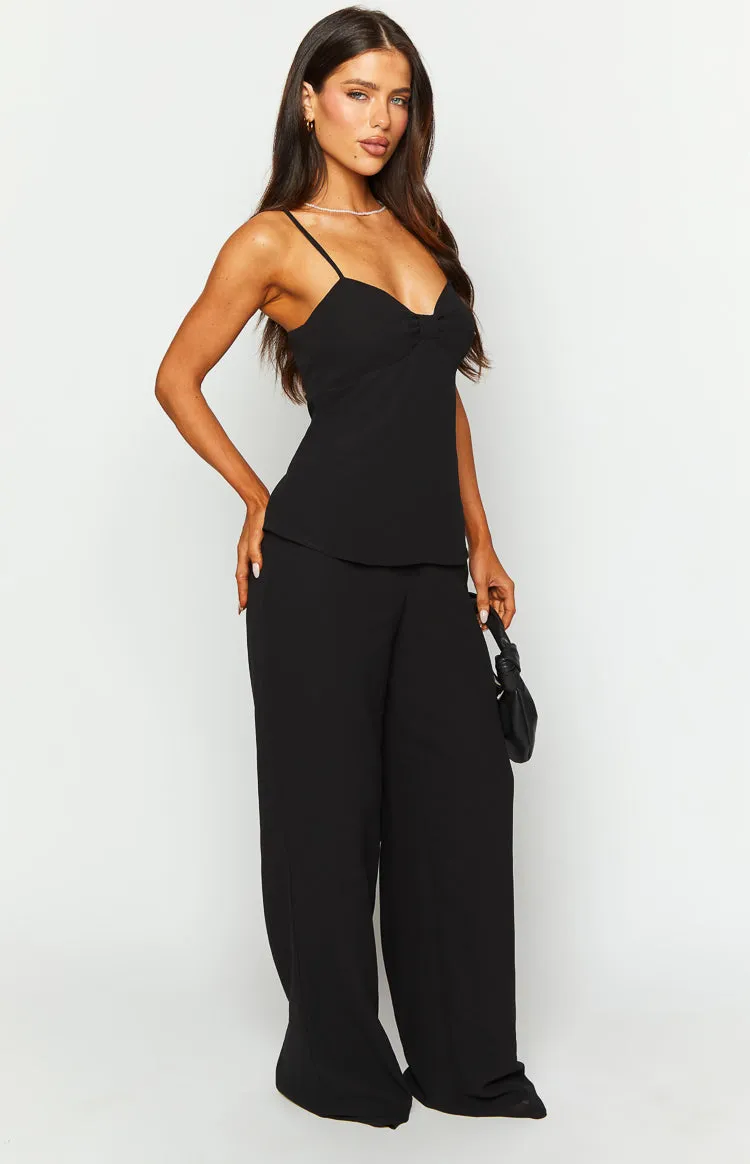 Rune Black Chiffon Jumpsuit sold by Beginning Boutique product image thumbnail 4