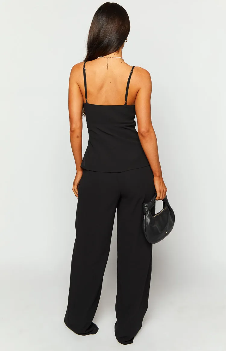 Rune Black Chiffon Jumpsuit sold by Beginning Boutique product image thumbnail 5
