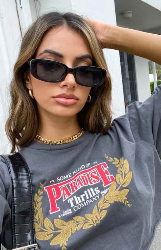 Eclat Go To Vintage Sunglasses Black sold by Beginning Boutique