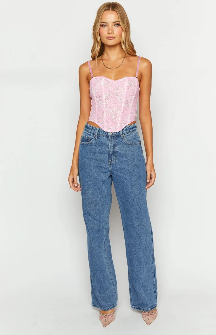 Calliope Mid Wash Mid Rise Slouchy Jeans sold by Beginning Boutique product image thumbnail 2