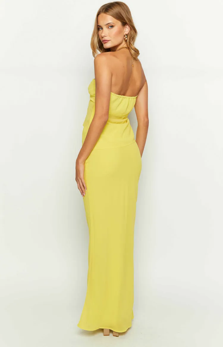 Jacqulin Yellow Maxi Skirt sold by Beginning Boutique product image thumbnail 5