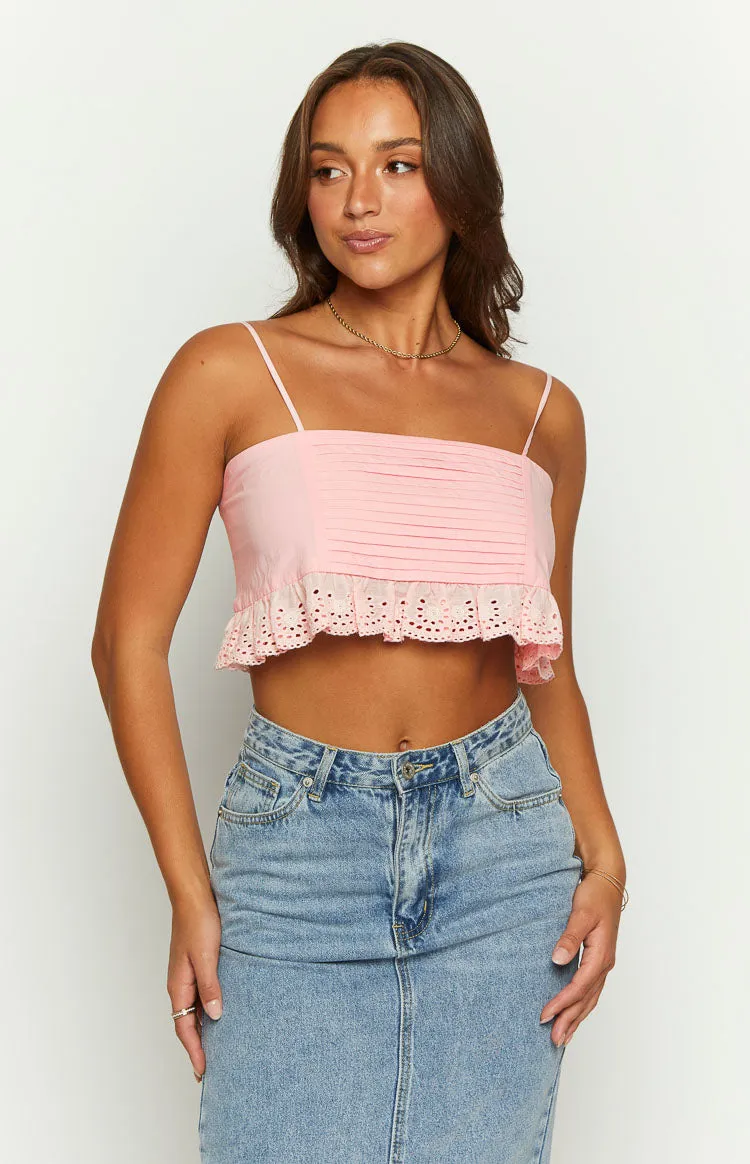 Sandi Pink Crop Top sold by Beginning Boutique product image thumbnail 3