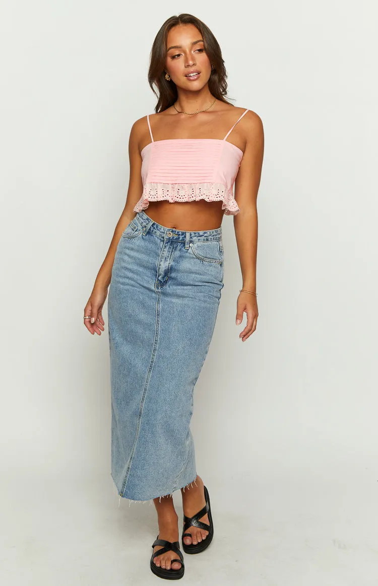 Sandi Pink Crop Top sold by Beginning Boutique product image thumbnail 2