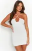 Audelia White Knit Mini Dress sold by Beginning Boutique