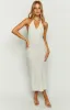 Tucson White Crochet Maxi Dress sold by Beginning Boutique