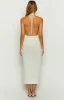 Tucson White Crochet Maxi Dress sold by Beginning Boutique