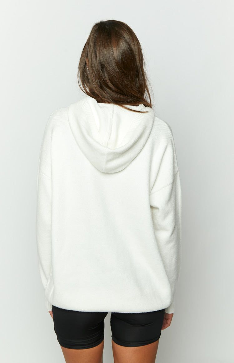 Story of Me White Knitted Hoodie sold by Beginning Boutique product image thumbnail 4