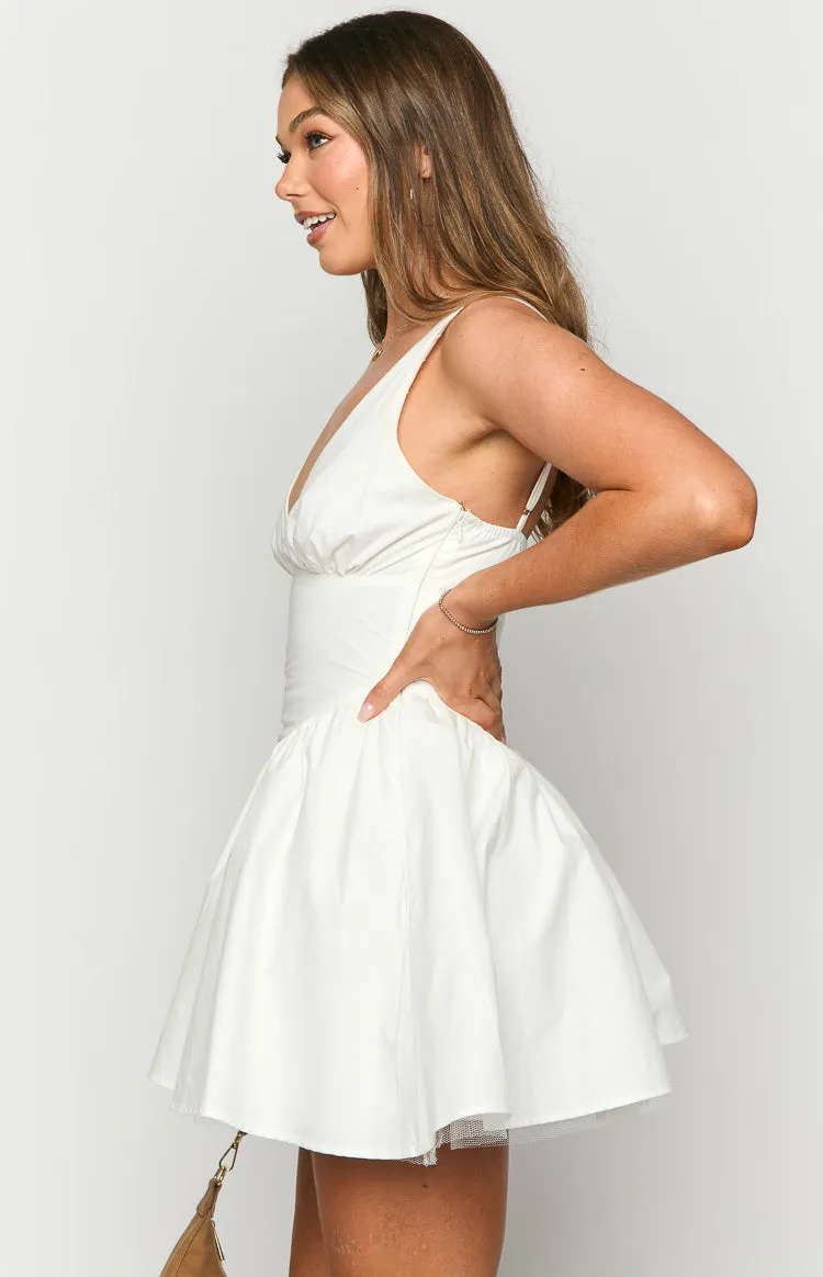 Halvin White Mini Dress sold by Beginning Boutique product image thumbnail 4
