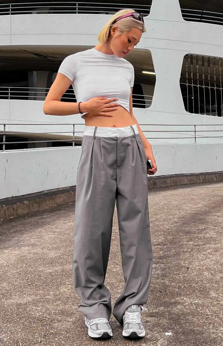 Zion Grey Waist Pant sold by Beginning Boutique product image thumbnail 4