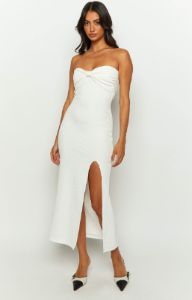 Otherside White Midi Dress sold by Beginning Boutique
