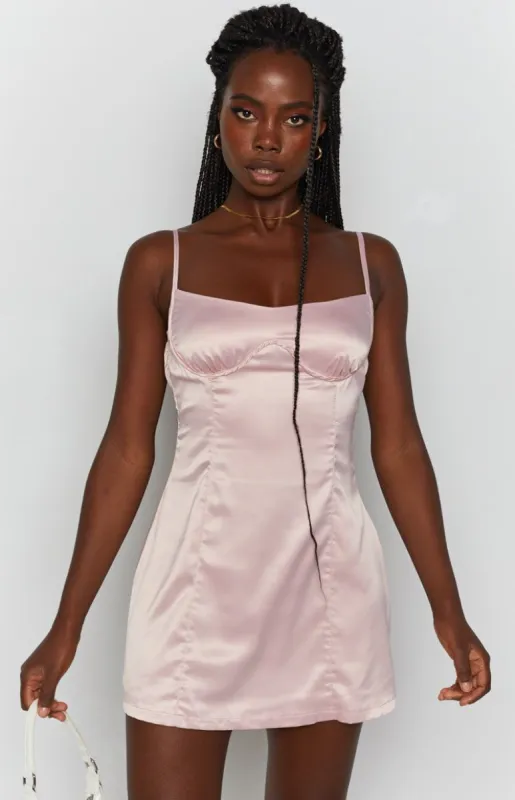 The Emma Dress Pink sold by Beginning Boutique