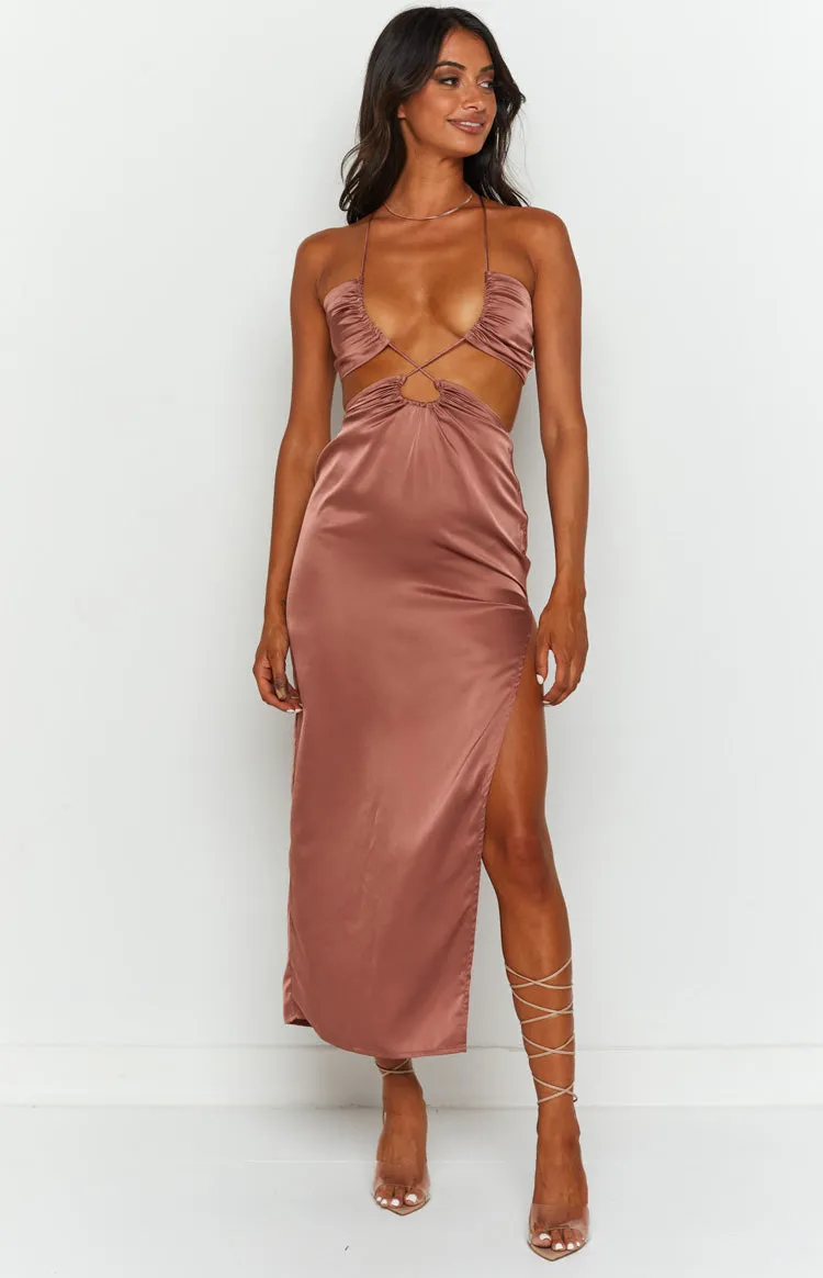Taylor Copper Maxi Dress sold by Beginning Boutique product image thumbnail 4