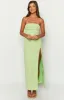 Lenora Green Strapless Maxi Dress sold by Beginning Boutique
