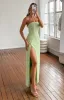 Lenora Green Strapless Maxi Dress sold by Beginning Boutique