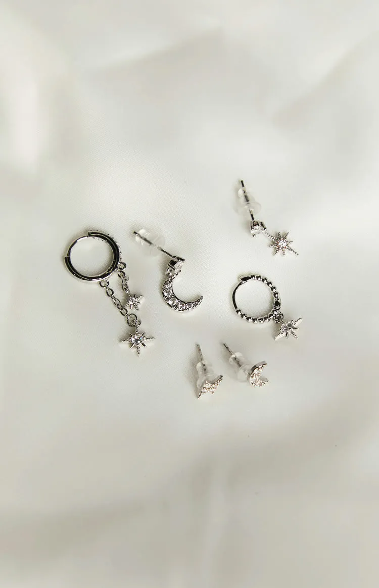 Starry Nights Silver Earring Pack sold by Beginning Boutique product image thumbnail 3