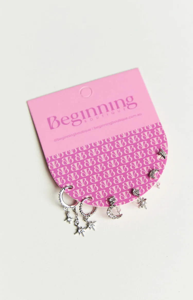 Starry Nights Silver Earring Pack sold by Beginning Boutique product image thumbnail 2