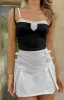 Junice Black Double Layered Crop Top sold by Beginning Boutique