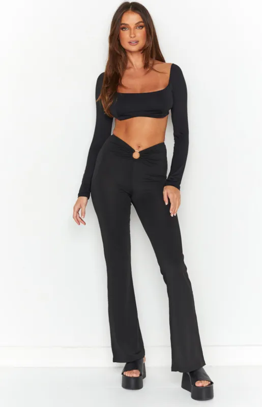 Maddy Black Pants sold by Beginning Boutique