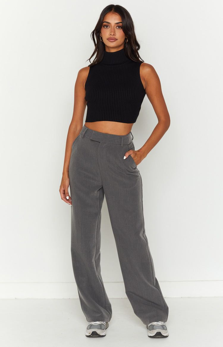 Halo Black Knit Tank sold by Beginning Boutique product image thumbnail 5