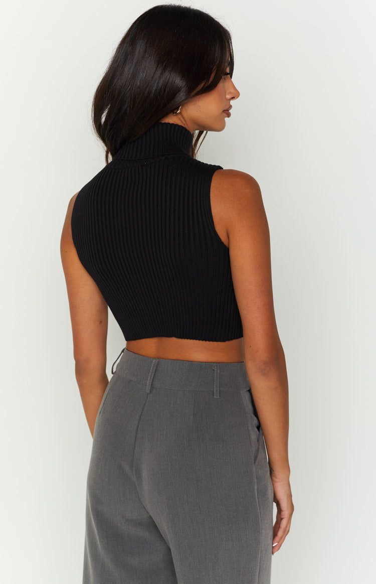 Halo Black Knit Tank sold by Beginning Boutique product image thumbnail 7