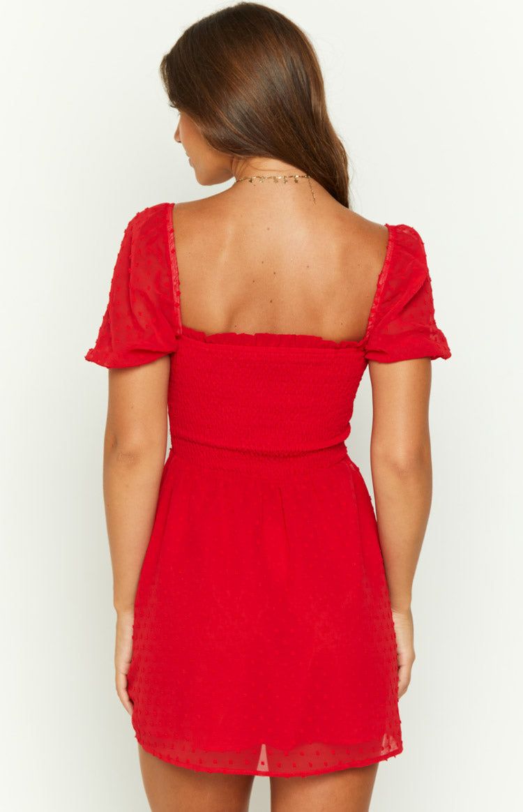Noel Red Mini Dress sold by Beginning Boutique product image thumbnail 5