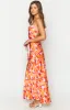 Everly Azalea Pink Print Midi Dress sold by Beginning Boutique