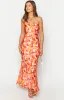 Everly Azalea Pink Print Midi Dress sold by Beginning Boutique
