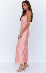 Maiah Pink Maxi Dress sold by Beginning Boutique