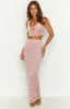 Late Night Pink Maxi Skirt sold by Beginning Boutique