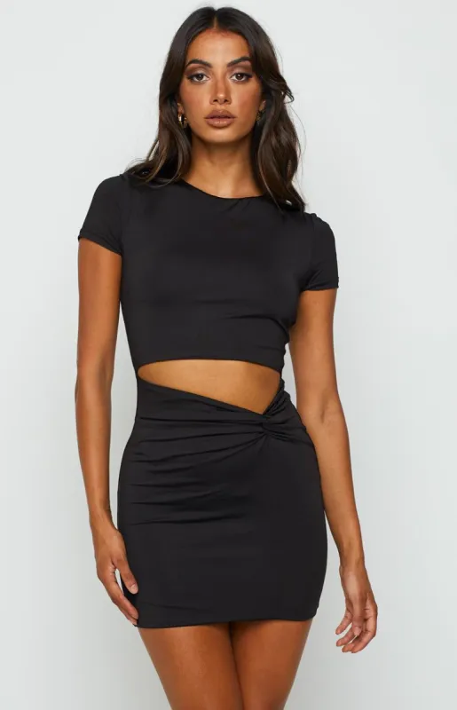 Lulani Black Mini Dress sold by Beginning Boutique