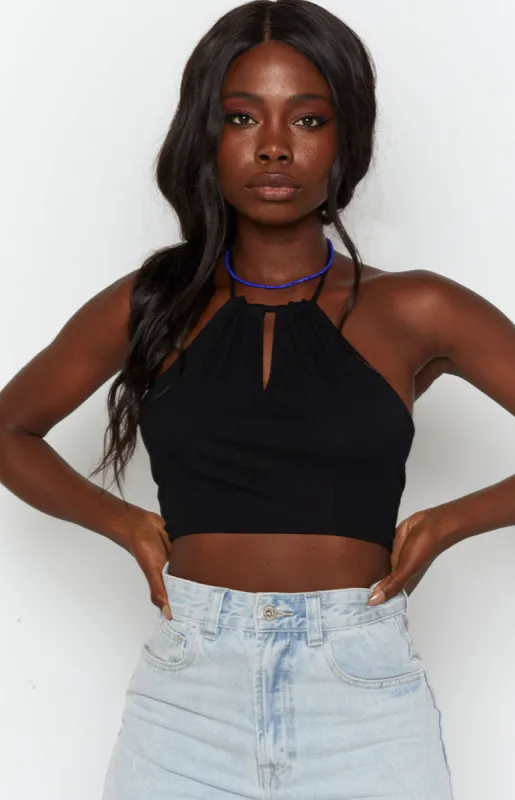 Long Island Crop Top Black sold by Beginning Boutique