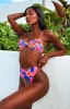 9.0 Swim Jamilla Blue Floral Bikini Top sold by Beginning Boutique