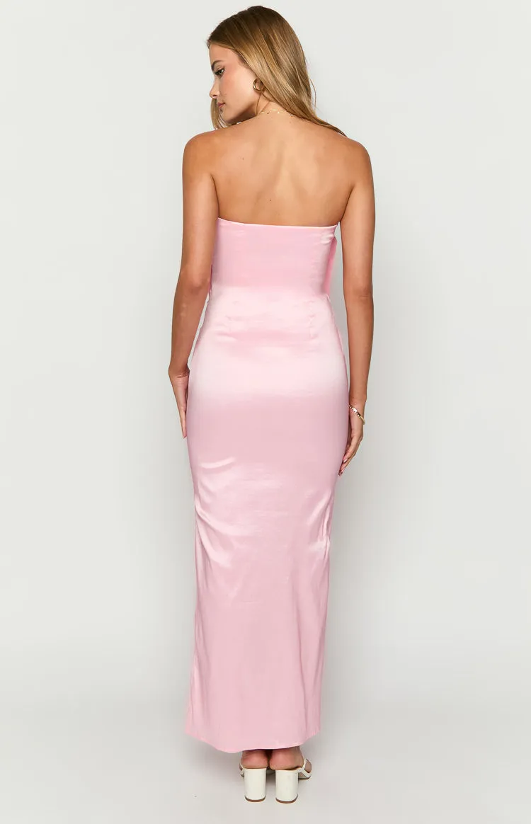 Viar Pink Bow Maxi Dress sold by Beginning Boutique product image thumbnail 5