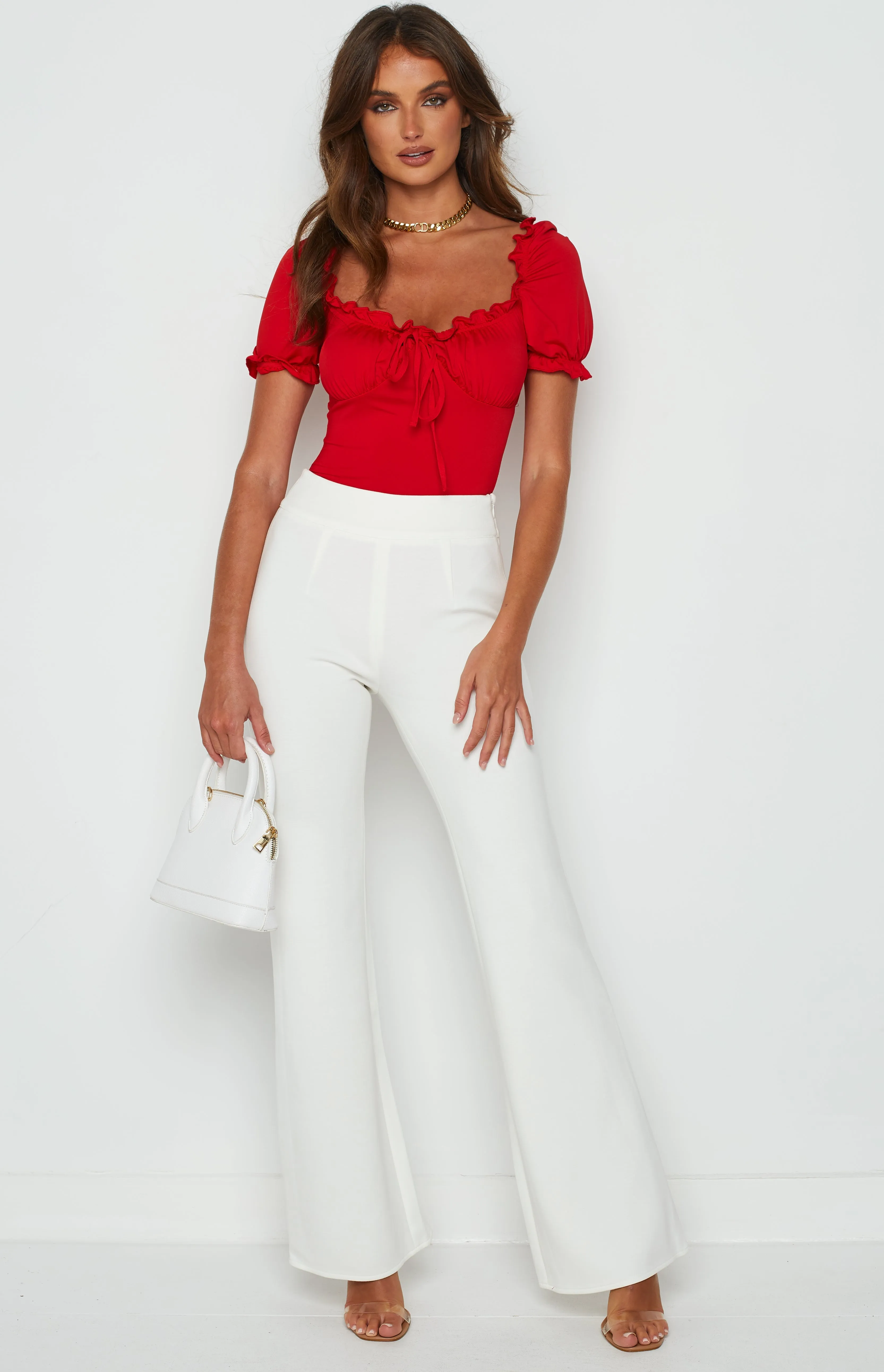Eve Pants White sold by Beginning Boutique product image thumbnail 2