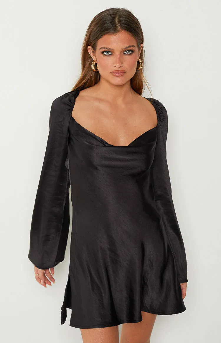 Marienne Black Mini Dress sold by Beginning Boutique product image thumbnail 2