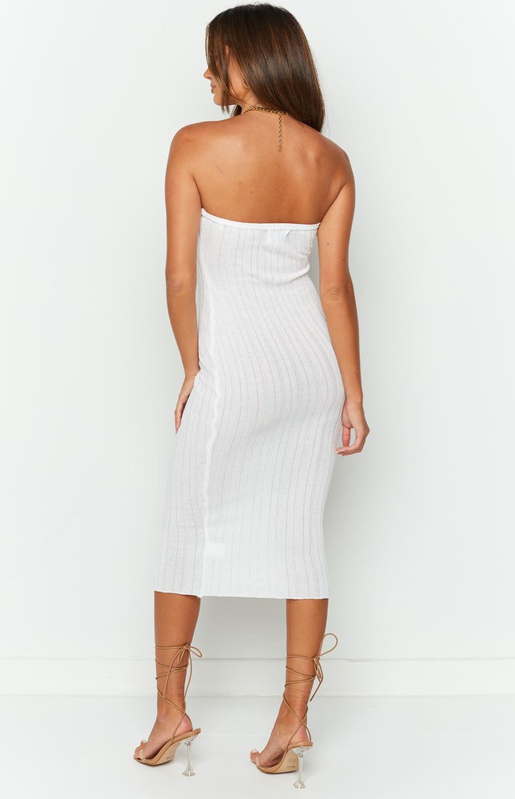 SNDYS Baha Ribbed Dress White sold by Beginning Boutique product image thumbnail 5