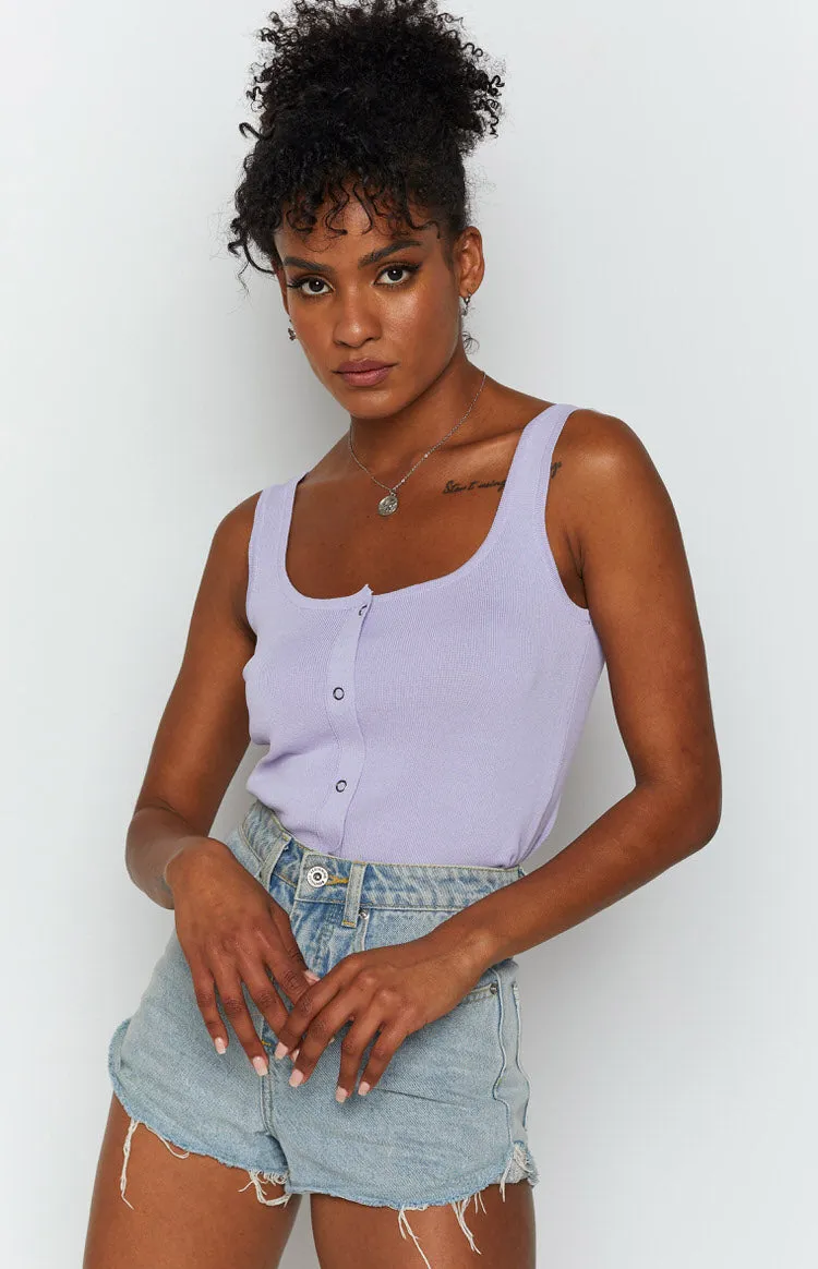 Mariah Stud Top Lilac sold by Beginning Boutique