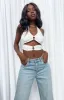 Millie White Halter Top sold by Beginning Boutique