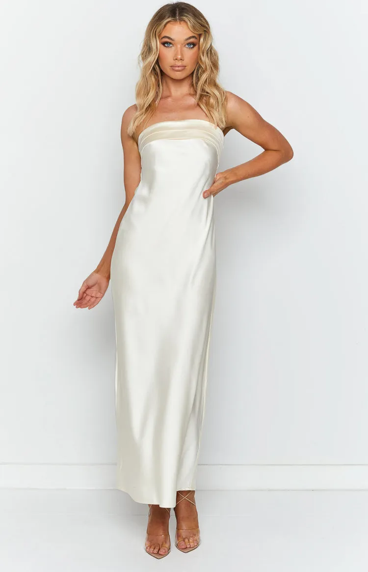 Maiah Cream Maxi Dress sold by Beginning Boutique product image thumbnail 2