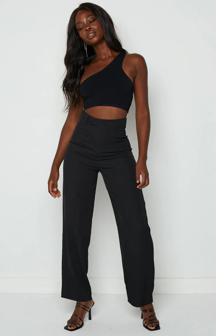 Elekta Black Crop Top sold by Beginning Boutique product image thumbnail 3