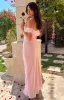 Bellflower Pink Chiffon Maxi Dress sold by Beginning Boutique