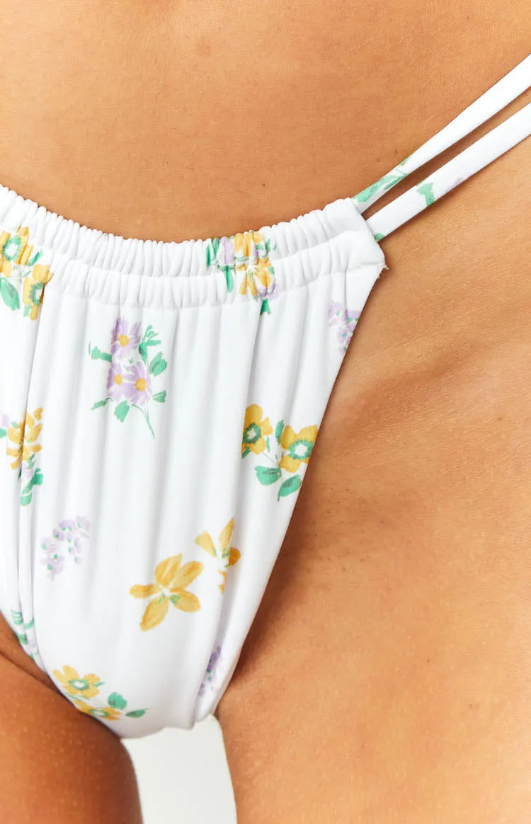 9.0 Swim Sumba White Floral Print Bikini Bottoms sold by Beginning Boutique product image thumbnail 5