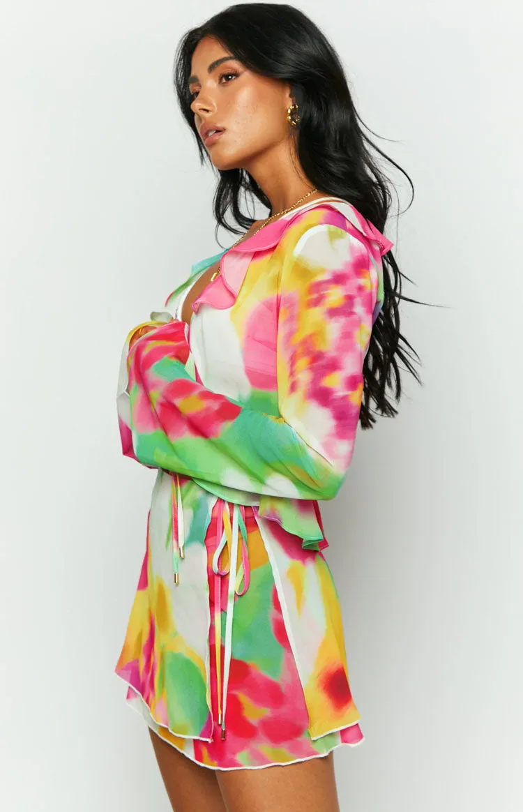 Kazan Floral Print Mini Skirt sold by Beginning Boutique product image thumbnail 4