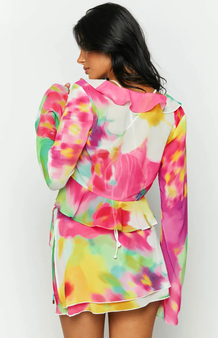 Kazan Floral Print Mini Skirt sold by Beginning Boutique product image thumbnail 5