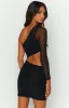 Piper Black One Sleeve Mini Dress sold by Beginning Boutique