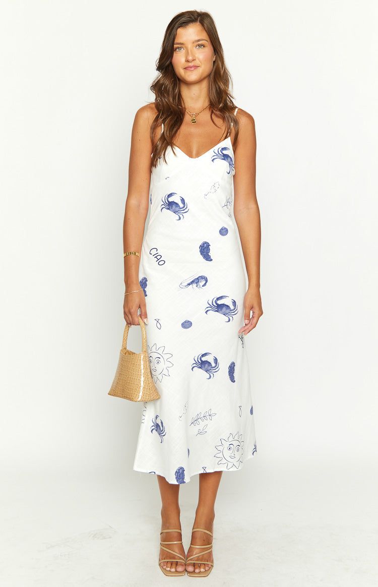Kendal Blue Print Maxi Dress sold by Beginning Boutique product image thumbnail 2