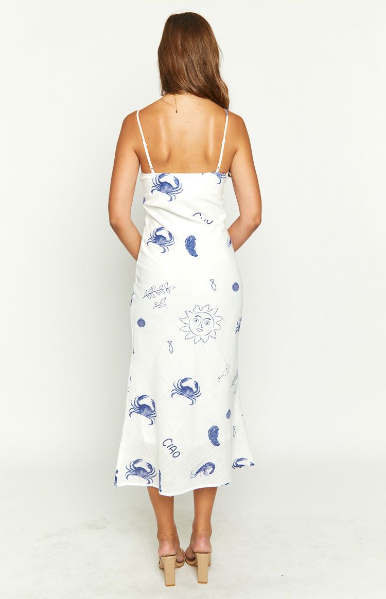 Kendal Blue Print Maxi Dress sold by Beginning Boutique product image thumbnail 5