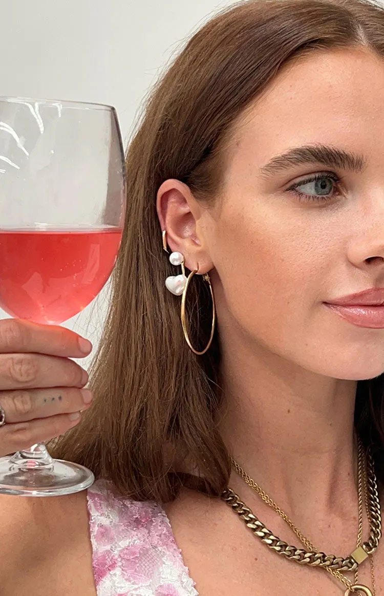 Luxe Lattice Gold Hoop Earrings 3 Pack sold by Beginning Boutique