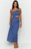 Lene Blue Maxi Dress sold by Beginning Boutique