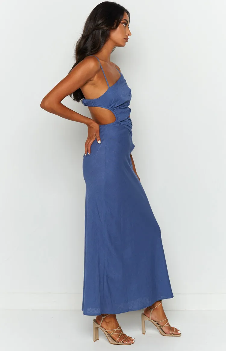 Lene Blue Maxi Dress sold by Beginning Boutique product image thumbnail 4